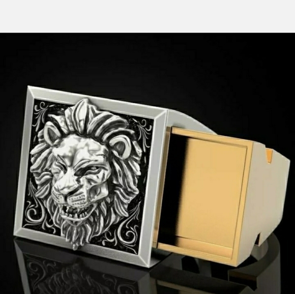 size 11 silver and gold ring - Picture 2 of 5